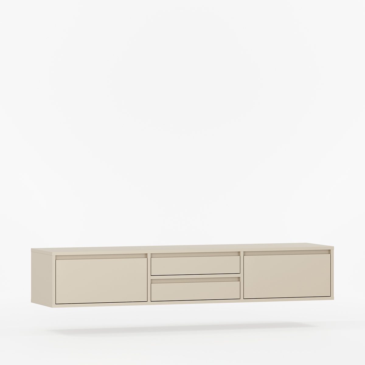 væghængt tv-bænk