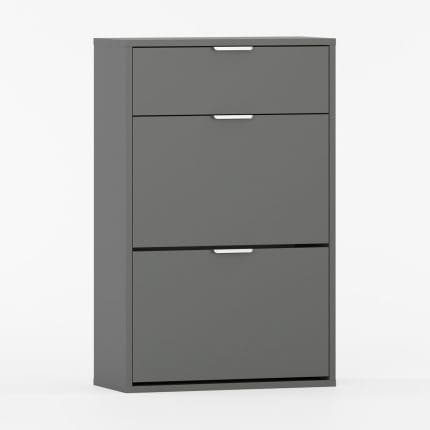 skoskab med klaplåger