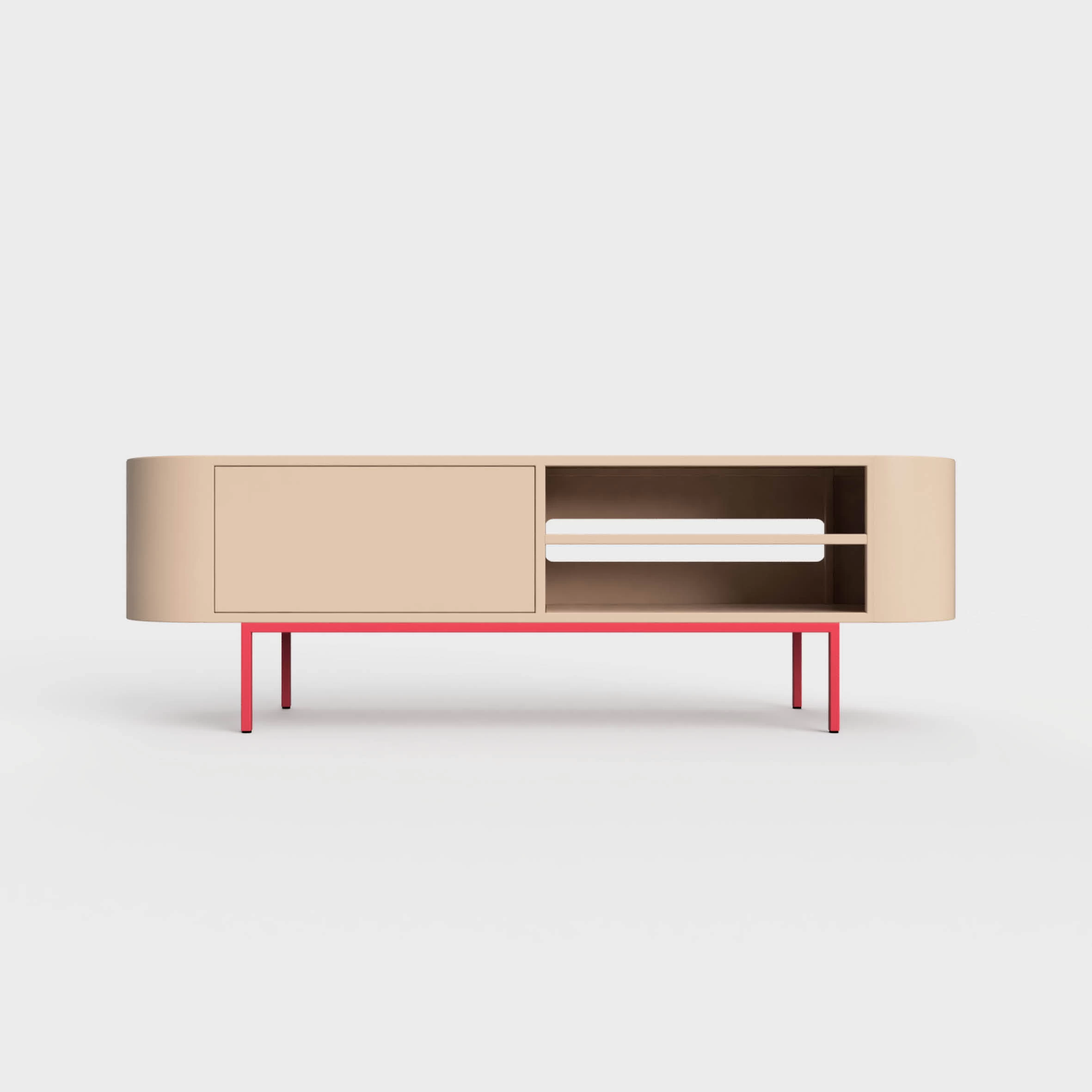 Tv-bænk i minimalistisk design.