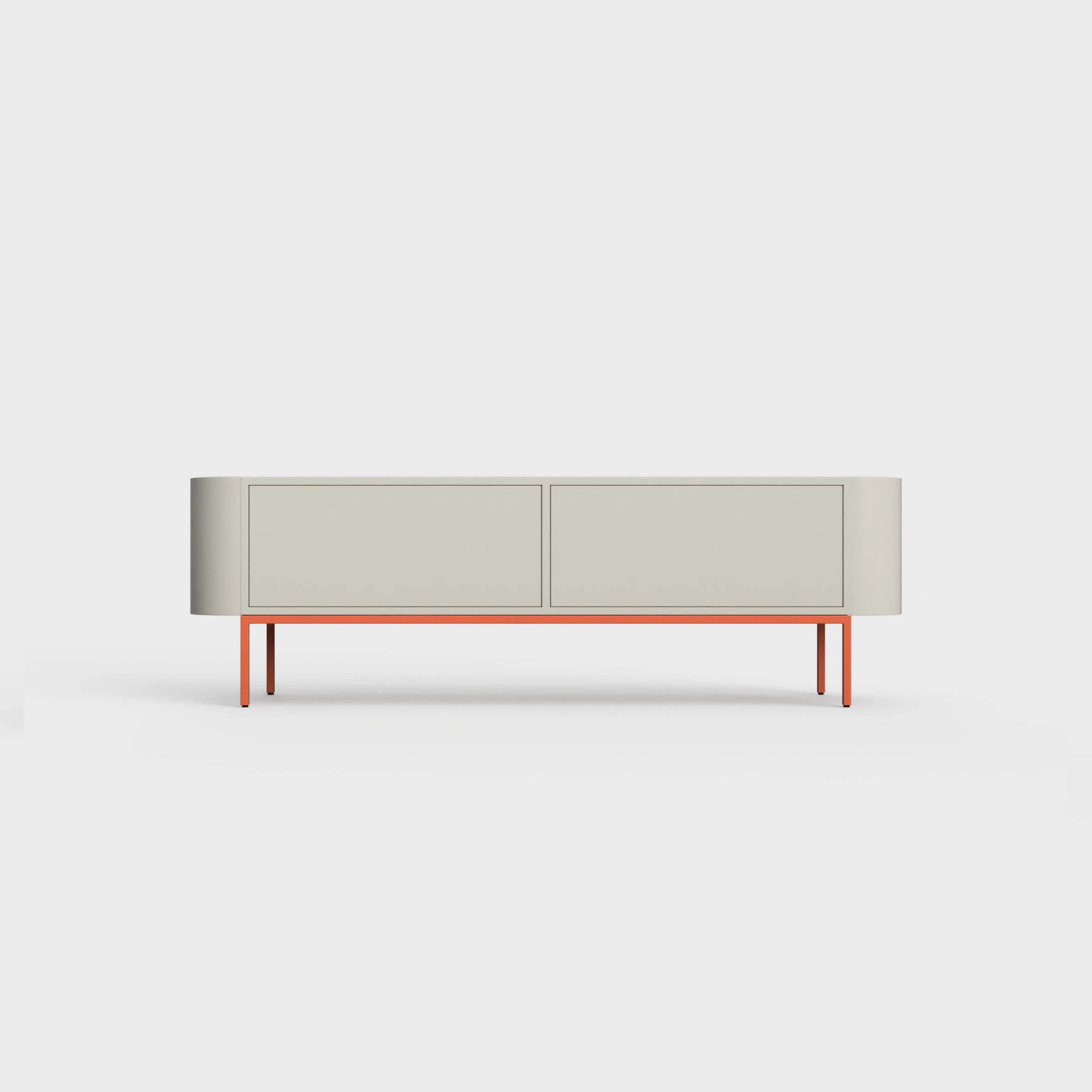 Tv-bænk i minimalistisk design.