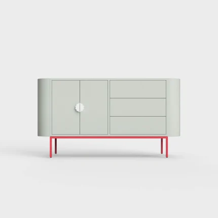 Moderne skænk med unikke detaljer.