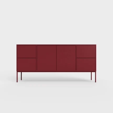 En moderne skænk med et sofistikeret og stilrent design.